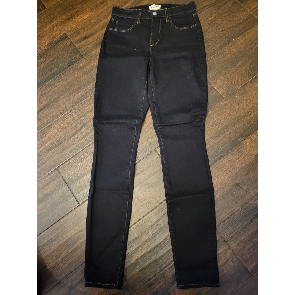 L'AGENCE Skinny Jeans Indigo Dark Wash High Rise Stretch Denim Size 24 812